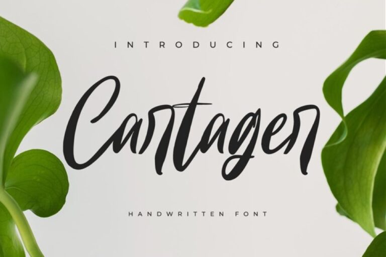 Preview image of Cartager-Handwritten Font