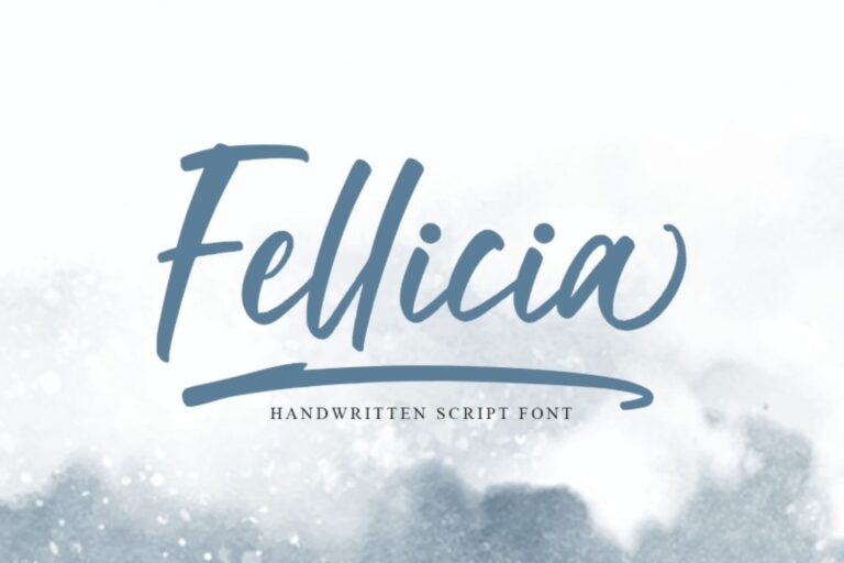 Preview image of Fellicia-Modern Handwritten Font