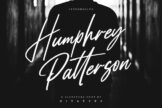 Last preview image of Humprey Patterson-Beautiful Handwritten Font