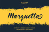 Last preview image of Marquetta-Modern Handwritten Font