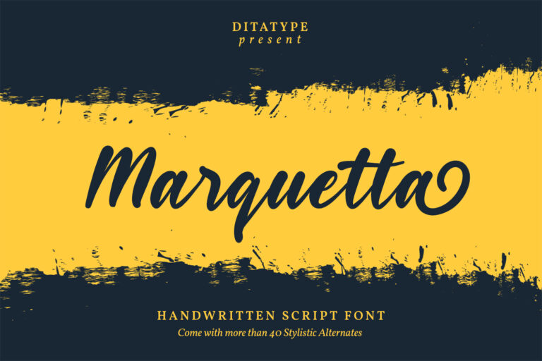 Preview image of Marquetta-Modern Handwritten Font
