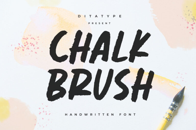 Preview image of Chalk Brush-Brush Font