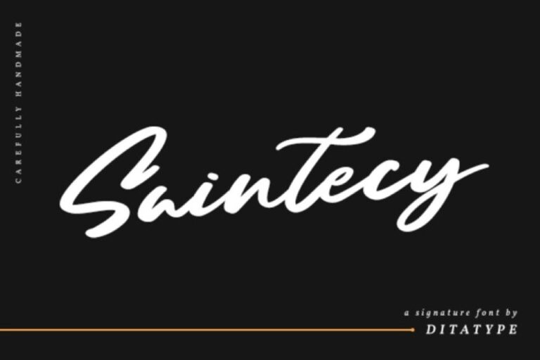 Preview image of Saintecy-Handwritten Font
