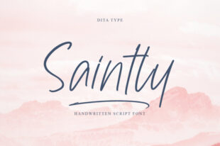 Saintley-Modern Handwritten Font