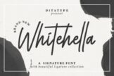 Last preview image of Whitehella-Modern Handwritten Font