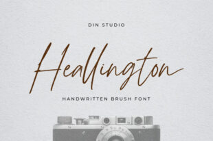 Heallington-Handwritten Brush Font