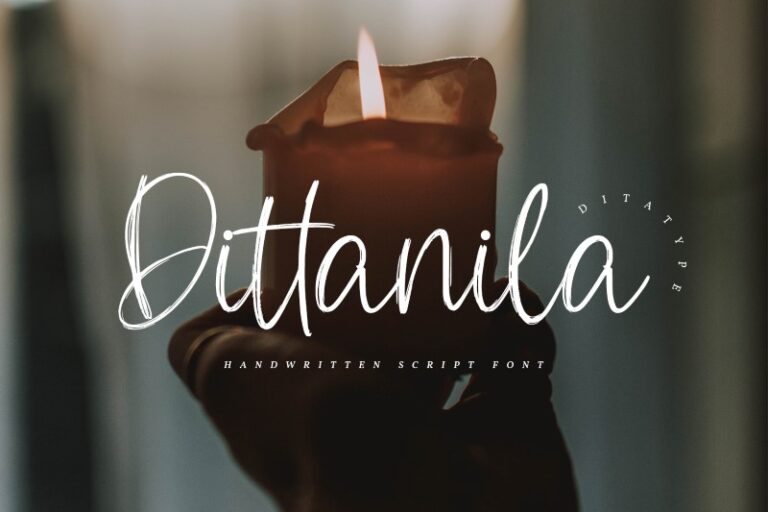 Preview image of Dittanila-Beautiful Handwritten Font