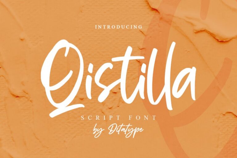 Preview image of Qistilla-Casual Handwritten Font