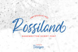 Last preview image of Rossiland-Beautiful Handwritten Font