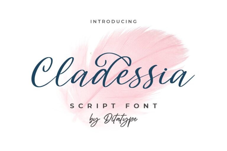 Preview image of Cladessia-Beautiful Handwritten Font