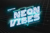 Last preview image of Neon Vibes- Display Font