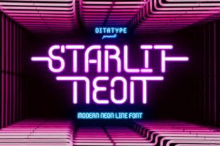 Starlit Neon- Display Font