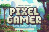 Last preview image of Pixel Gamer- Display Font