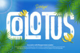 Last preview image of Colotus-Sans Serif Font