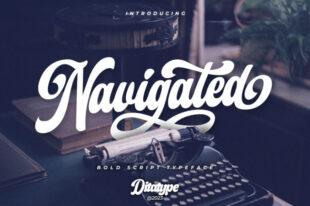 Navigated-Script Font