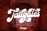 Last preview image of Tailgates-Script Font