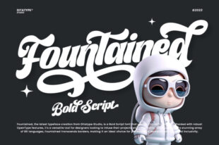 Fountained-Bold Script Font