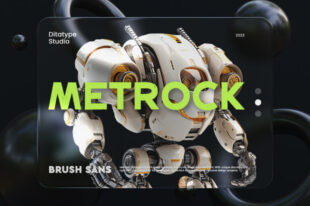 Metrock-Brush Sans Serif Font