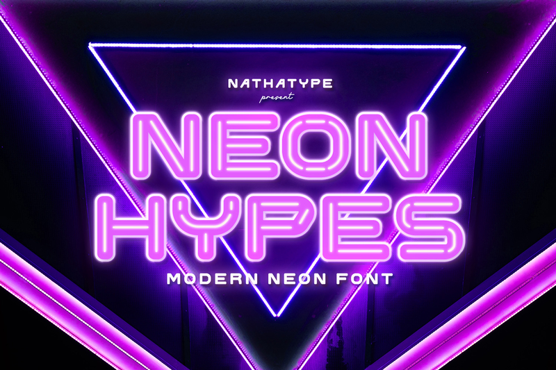 80s Neon Fonts