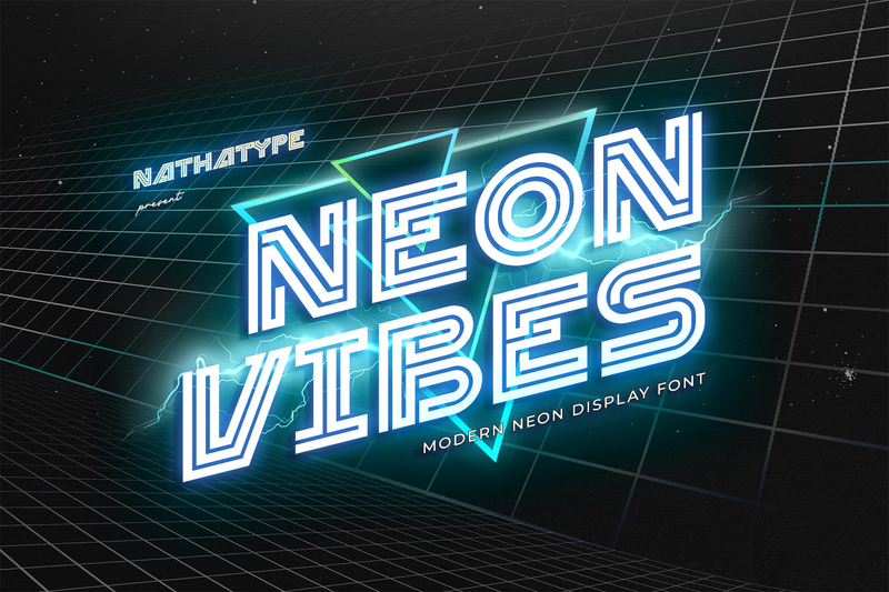 80s Neon Fonts