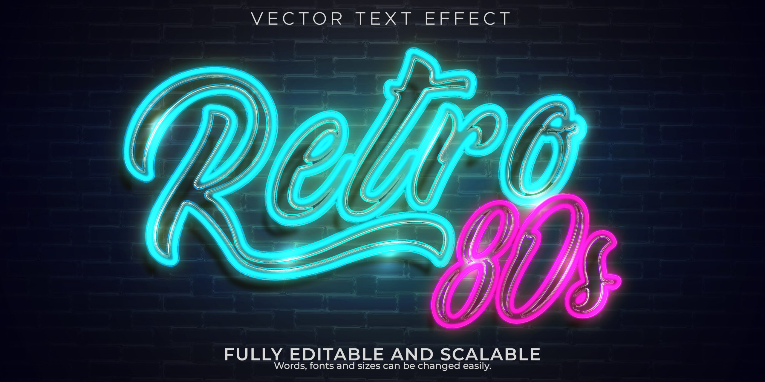 80s Neon Fonts