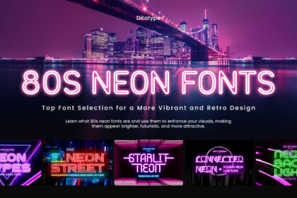 picture of 80s Neon Fonts: Top Font Selection for a More Vibrant and Retro Design