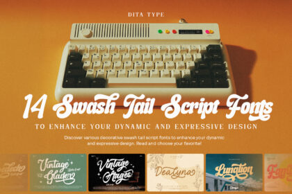 picture of 14 Swash Tail Script Fonts to Enhance Your Dynamic and Expressive Design